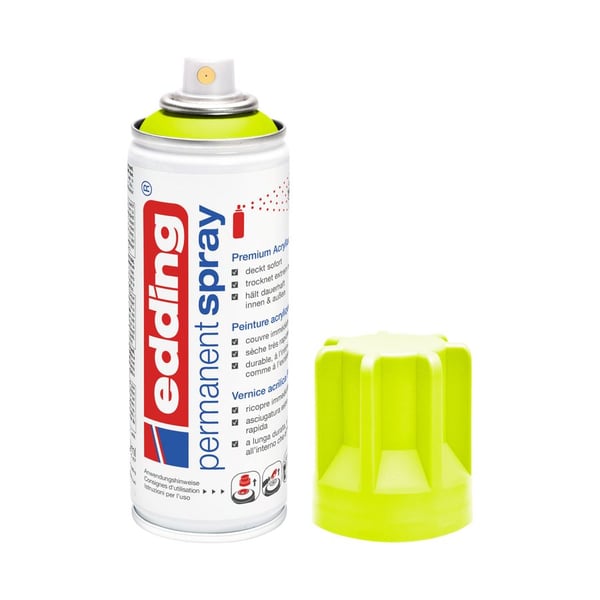 EDDING 5200 akryl spray spraymaling neon gul matt ( 4-5200965 )