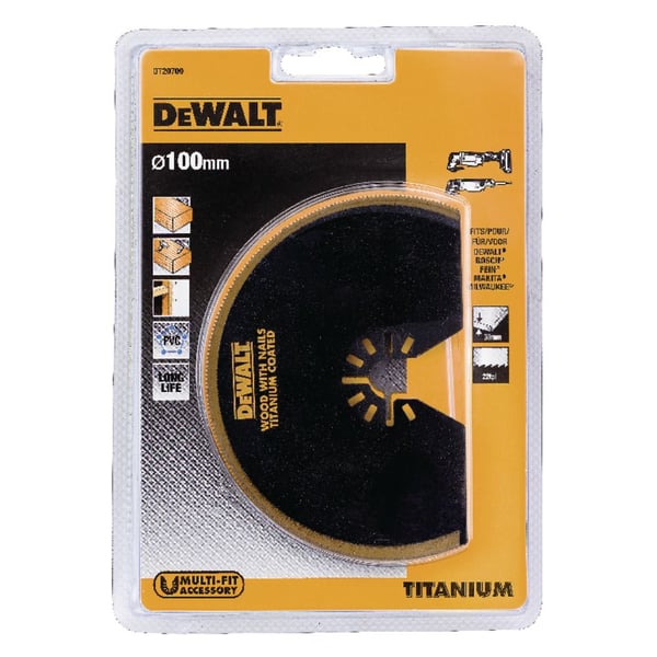 DeWALT DT20709-QZ, Oscillerande huvud, Trä, Trä med spik, 10,2 cm, 1 styck, Låda