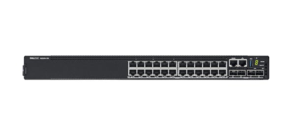 Dell PowerSwitch N2224X-ON - Switch - L3 - Styrt - 24 x 10/100/1000/2.5G + 4 x 25 Gigabit SFP28 - front til bakside-luftflyt - rackmonterbar - CAMP...