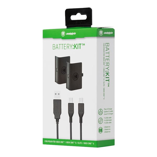 Snakebyte BATTERY:KIT, Xbox One, Spillkontrollerbatteri, Svart, Polykarbonat, 2 m, Microsoft
