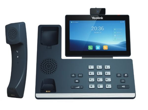 Yealink SIP-T58W PRO - VoIP-telefon - med Bluetooth-grensesnitt med opkalds-ID - 10-parts opkaldskapacitet - SIP, SIP v2, SRTP, RTCP-XR, VQ-RTCPXR ...