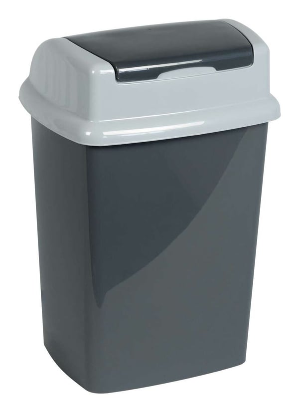 MAUL 9520587, 5 l, Rektangulær, Plast, Polypropylen (PP), Mørkegrå, Hvit, Manuell, Plast