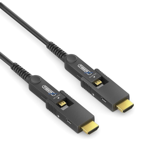 PureLink FiberX Series - Premium High Speed - HDMI-kabel - HDMI hann avtakbar HDMI A-kontakt til HDMI hann avtakbar HDMI A-kontakt - 40 m - skjerme...