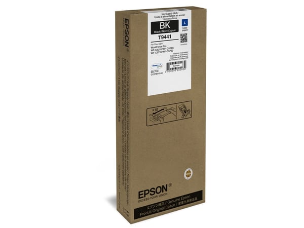 Epson WF-C5xxx Series Ink Cartridge L Black, Low Yield, Musta, Väriainepohjainen muste, 35,7 ml, 1 kpl, 3000 sivua