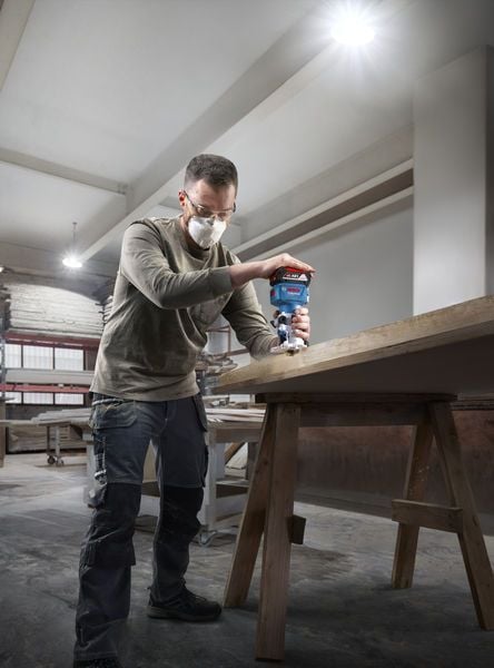 Bosch GLF 18V-8, Svart, Blå, 30000 RPM, 6, 6.35 (1/4"), 8 (5/16"), 10000 RPM, 89 dB, 81 dB - SOLO