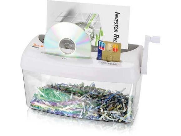 Peach PS300-21, Ristiinleikkaava, 21 cm, 4 L, Home office/Personal, P-4, Musta, Sininen, Harmaa