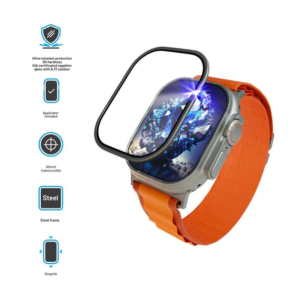 FIXED - Skärmskydd för smart klocka - ultra-tunn - glas - för Apple Watch (49 mm)