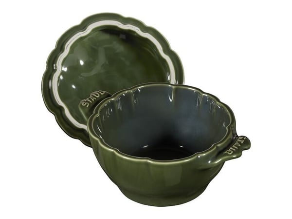 ZWILLING 40500-326-0, Ildfast ramekin-form, Bølgete rund, Keramisk, Keramisk, Grønn, 0 - 300 °C