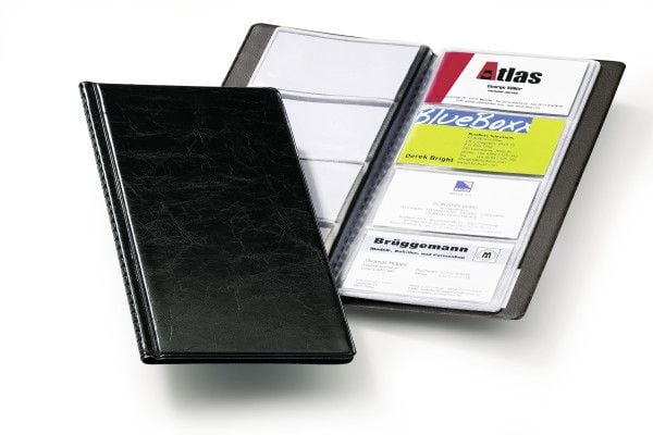 Durable Visfix 96, 96 fickor, 90 x 57 mm, 96 kort, Svart, PVC, 115 mm