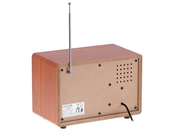 Adler AD 1171 retro-radio AM/FM 10 W Bluetooth, ruskea