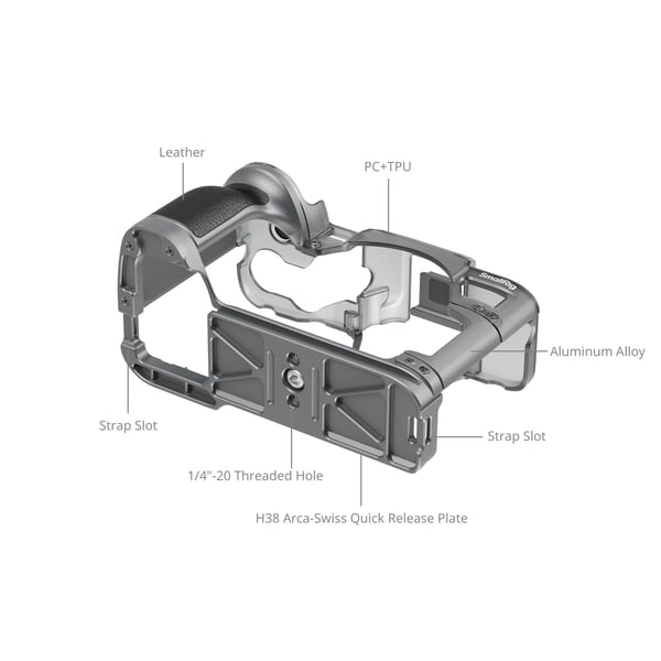 SmallRig 4798, 81 mm, 139 mm, 105 mm, 138 g, 80 mm, 185 mm