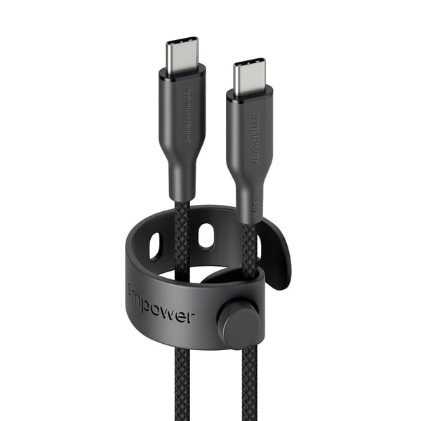 empower by PanzerGlass Racing 240 W USB-C–USB-C-kaapeli | USB 2.0 | 1,2 m | Weltall Schwarz