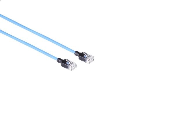 Mercodan 371927010, 1 m, Cat6a, U/UTP (UTP), RJ-45, RJ-45, Blå