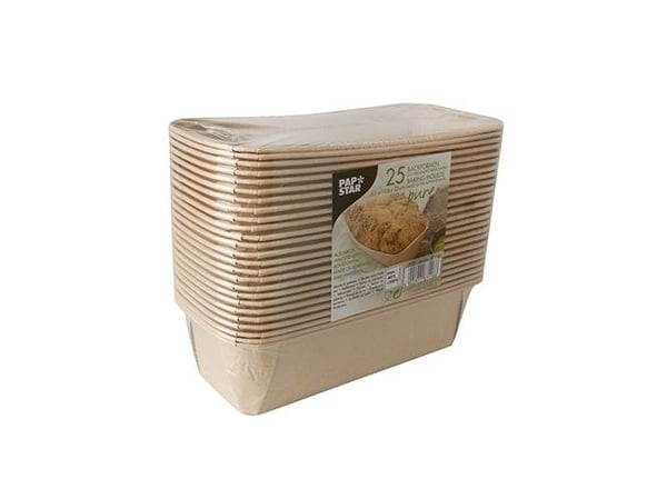 Papstar 87118, Leipävuoka, Suorakulmainen, 1,033 L, -40 °C, 220 °C, Ruskea