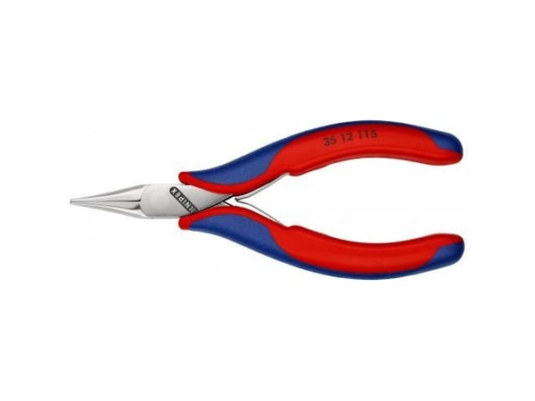 Knipex 35 12 115 SB, Nåltänger, 4 mm, 2,25 cm, Stötsäker, Dielektrisk, Stål, Plast
