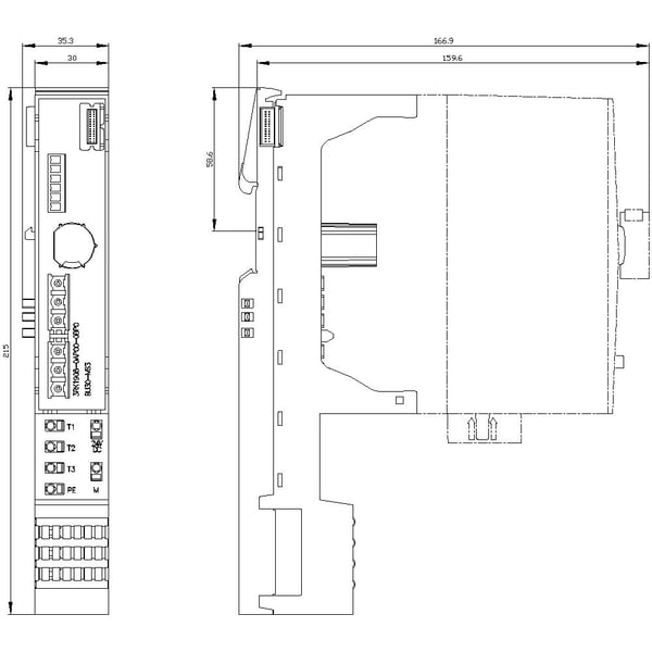 Siemens 3RK1908-0AP00-0BP0 3RK19080AP000BP0 Perusyksikkö 500 V nimivirta 32 A, 215 mm, 55 mm, 219 mm, 86 mm, 233 g, 1 kpl