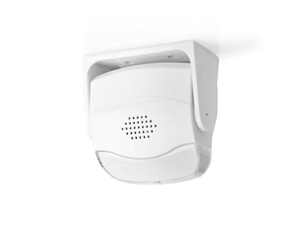 Nedis AMLRMMW40WT, Ultraljudssensor, Trådlös, 80 dB, 1,1 m, Innertak/vägg, Vit