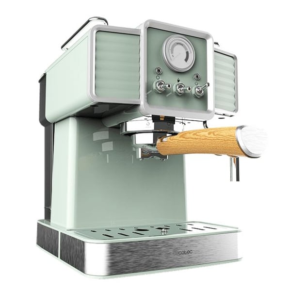 Cecotec 01576, Espressomaskin, 1,5 l, Malt kaffe, 1350 W, Lysegrønn