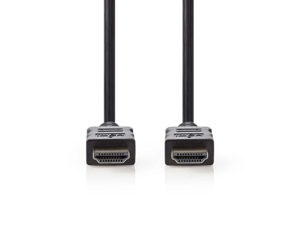 Nedis - HDMI-kabel med Ethernet - HDMI hann til HDMI hann - 3 m - svart - rund, 1080p-støtte