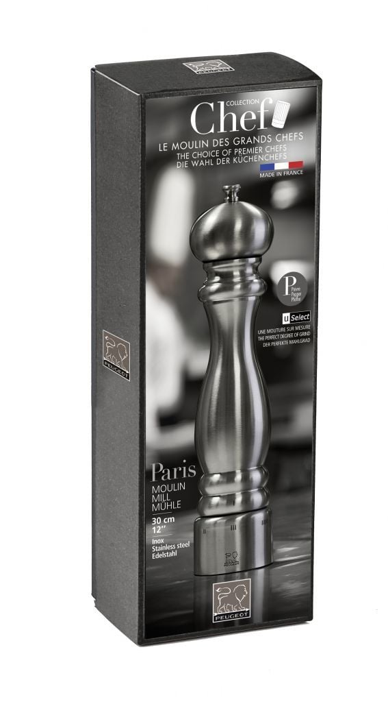 Peugeot Paris Chef, Rustfritt stål, Rustfritt stål, Rustfritt stål, Pepper, 220 mm