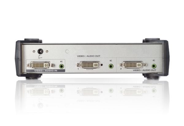 ATEN VS162 - Video/audiosplitter - 2 x DVI/ljud - skrivbordsmodell