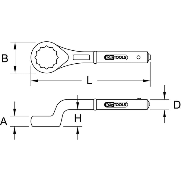KS Tools 9638068 963.8068 Topnøgle Nøglebredde (tommer) (kun til titel) 2 5/16