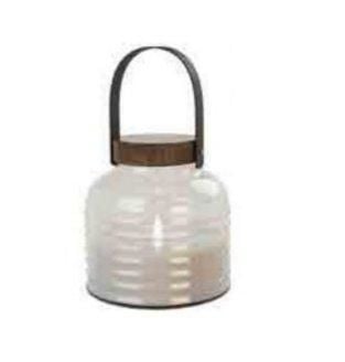 Sirius Aston solcellekrukke - svart/brun - H 20 cm