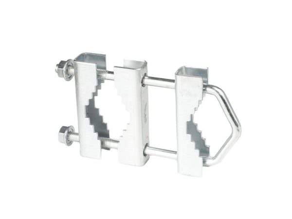 Extralink POLES COUPLER M8, Rustfritt stål, Brakett, 20 kg, Stål, Generelle formål, Sinkbelegg