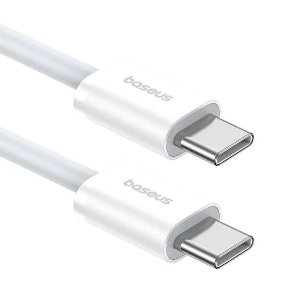 Baseus Superior, 1 m, USB C, USB C, USB 2.0, 480 Gbit/s, Hvit