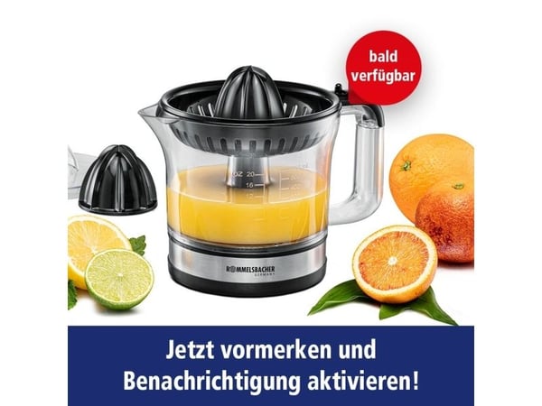 Rommelsbacher ZP 50, Muovi, musta, Ruostumaton teräs, Läpinäkyvä, 0,6 L, 1 kpl, 215 mm, 155 mm
