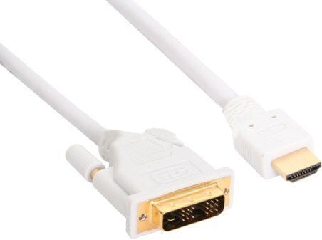 InLine 17665U, 5 m, DVI-D, HDMI, Gull, Hvit, Hankjønn/hankjønn