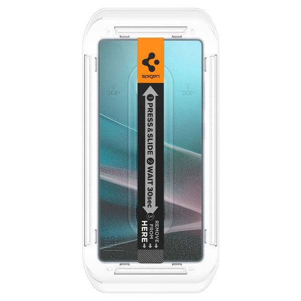 Spigen GLAS.tR EZ Fit HD Privacy, Samsung, Galaxy S25 Ultra (2025), Støvresistent, Ripebestandig, Sort, 2 stykker