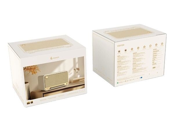 Edifier D32 kannettava 2.1-kanavainen kaiutin 60 W Wi-Fi Bluetooth, valkoinen
