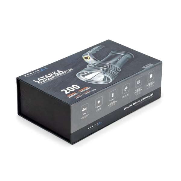 Montis MT154 uppladdningsbar LED-strålkastare 5 W, aluminium