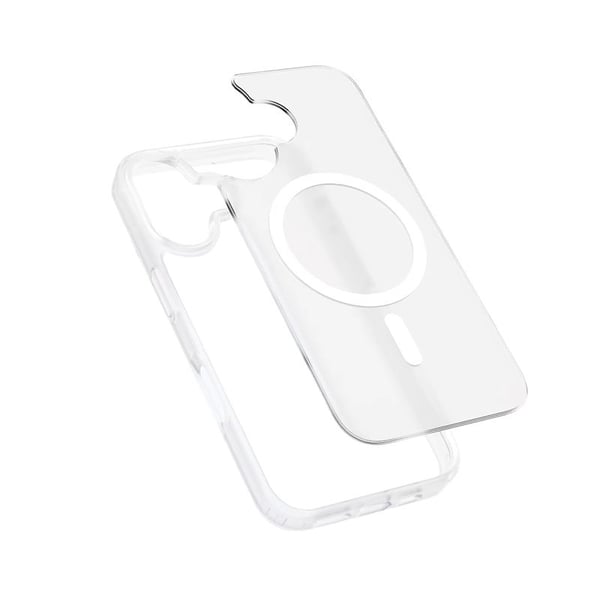 Crong CRGHMMIP1763WHT, Suojus, Apple, iPhone 17, Valkoinen, Läpikuultava