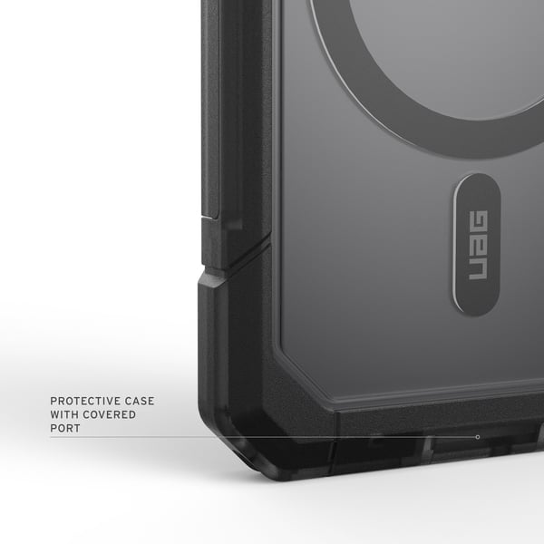 UAG - Trooper w/Magnet Cover - Clear/Ash - Samsung S26