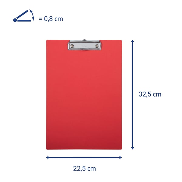 MAUL 2381825, Rød, Fotoark kartong, Papir, 3,2 mm, 1 stykker, Plast