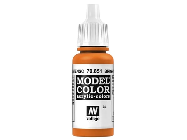 Vallejo 70.851, 17 ml, Orange, Matt, Flaska