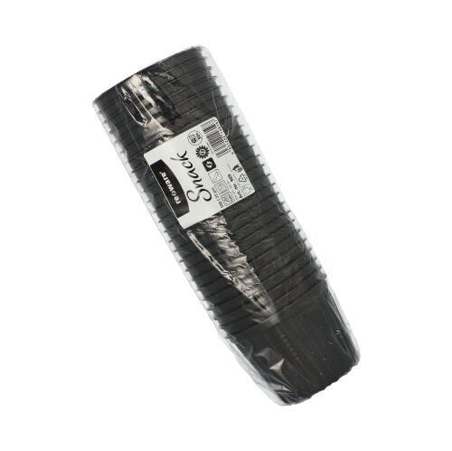Papstar 25 Mehrweg-Suppenbecher 500 ml, Bolle, Rund, Polypropylen, Sort, Monokromatisk, 25 stykker