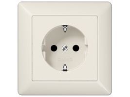 JUNG AS 1520 KI, CEE 7/3, Elfenben, Duroplast, 250 V, 16 A