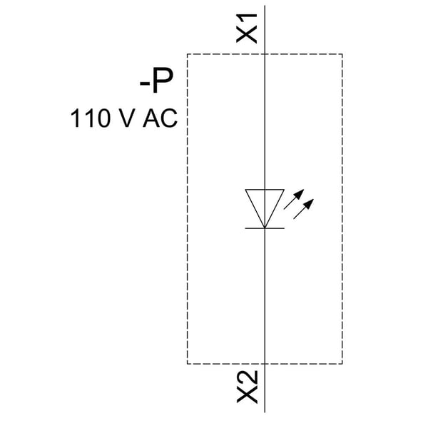 Siemens 3SU1153-6AA20-1AA0 merkkivalo, 1 kpl, punainen, IP67, IP69K, 59 g, 100 mm, 50 mm, 30 mm