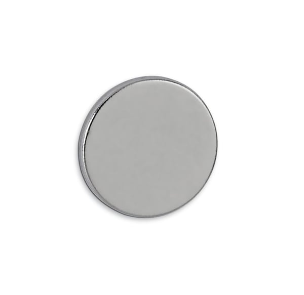 MAUL neodymmagnet, diameter: 10 x (H) 1 mm, nikkel, holdekraft: 0,5 kg, skive - 1 stk (6166196)