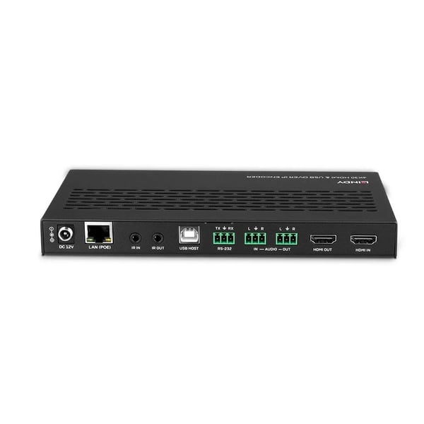 Lindy 38396, 3840 x 2160 pixlar, Sändare för AV-utrustning, 100 m, Kabel, Svart, HDCP