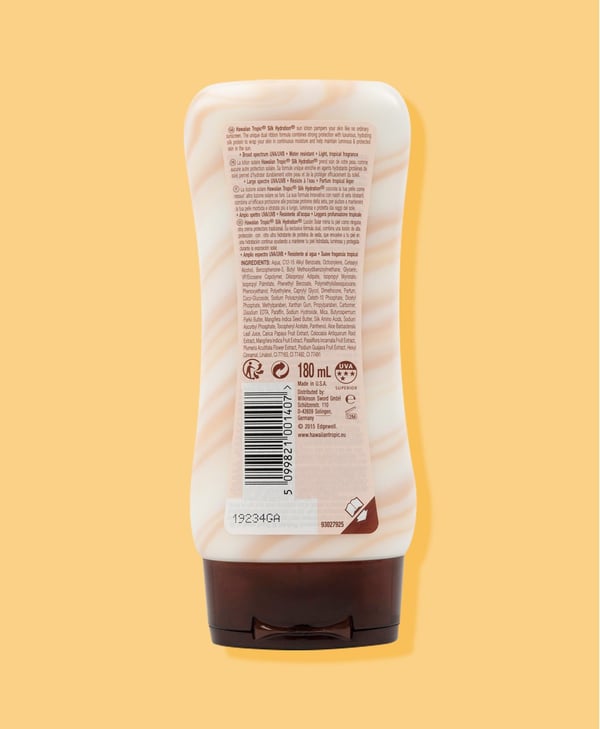 Hawaiian Tropic Silk Hydration Protective Sun Lotion SPF 15, Sunscreen lotion 180 ml