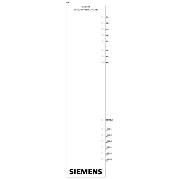 Siemens 6GK5205-3BD00-2TB2, hanterad