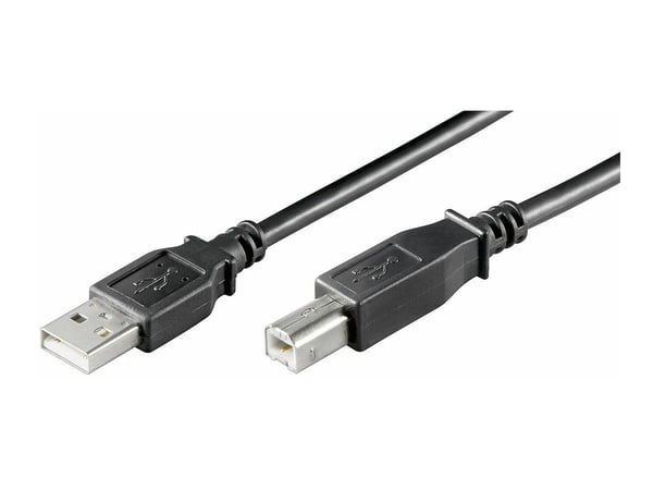 MicroConnect USB 2.0 - USB-kaapeli - USB Type B (uros) - USB (uros) - USB 2.0 - 3 m - musta