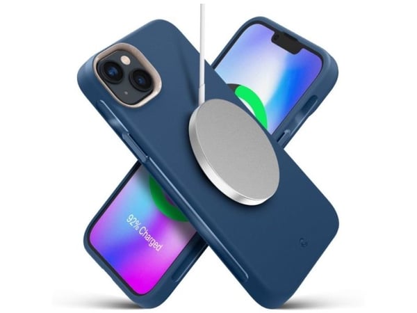 Spigen ACS04944, Suojus, Apple, iPhone 14 Plus, 17 cm (6.7"), Sininen