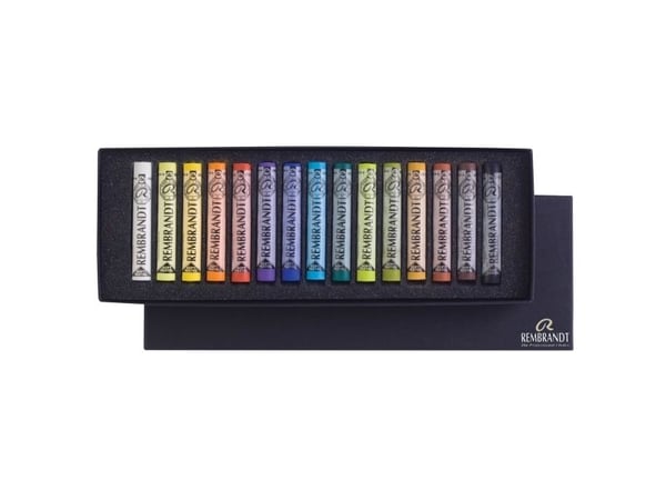 Rembrandt myk pastelsett, 15 hele pasteller
