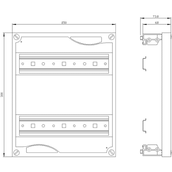 Siemens 8GK43512KK11 Einbausatz 1 St., 300 mm, 260 mm, 315 mm, 30 mm, 503 g