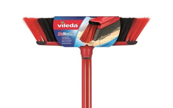 Vileda 143703, Innendørs, Sort, Grå, Rød, Myk/hard bust, Polyetylentereftalat (PET), Gummi, 75 cm, 130 cm